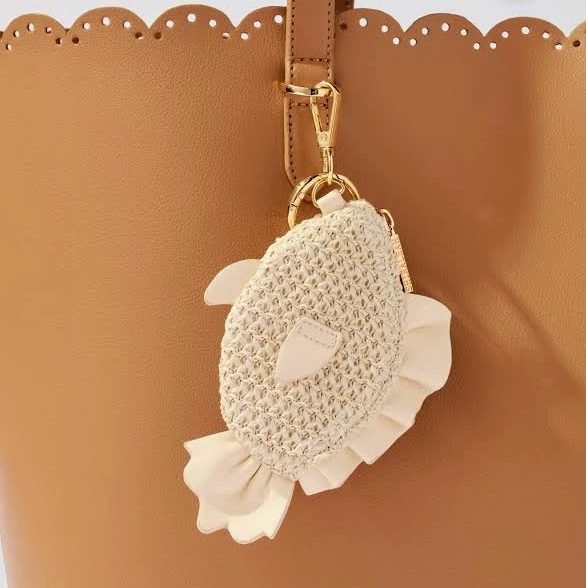 FISH ZIP POUCH CHARM/KEY RING