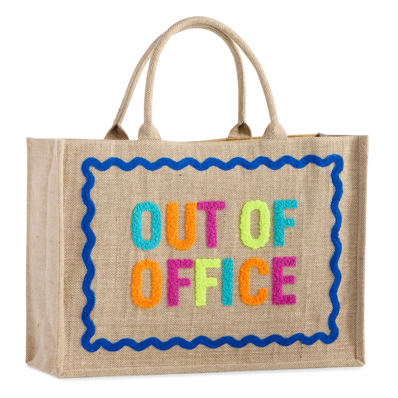 OUT OF OFFICE BEACH BAG,NATUR