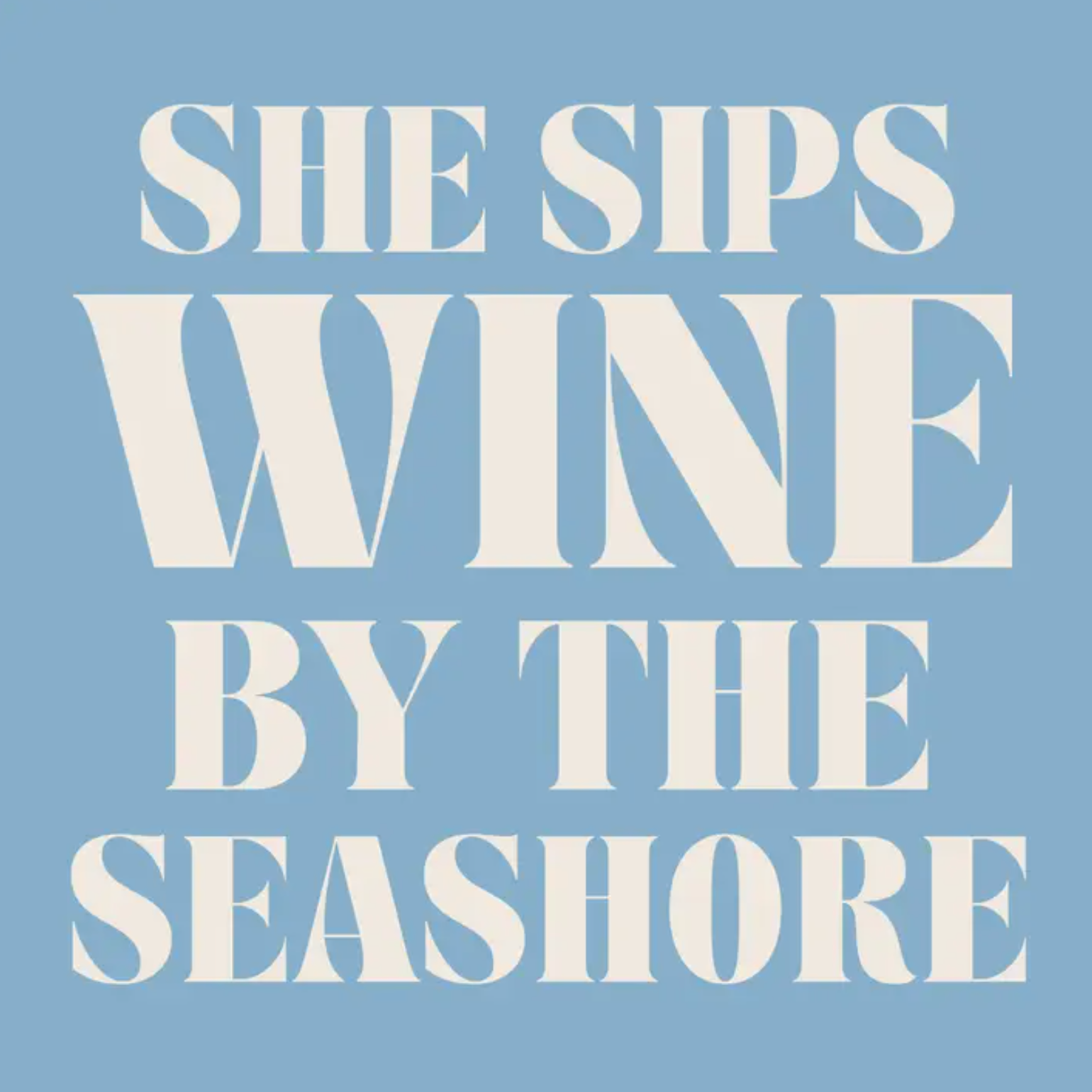 Funny Beach Cocktail Napkins | Wine By the Seashore