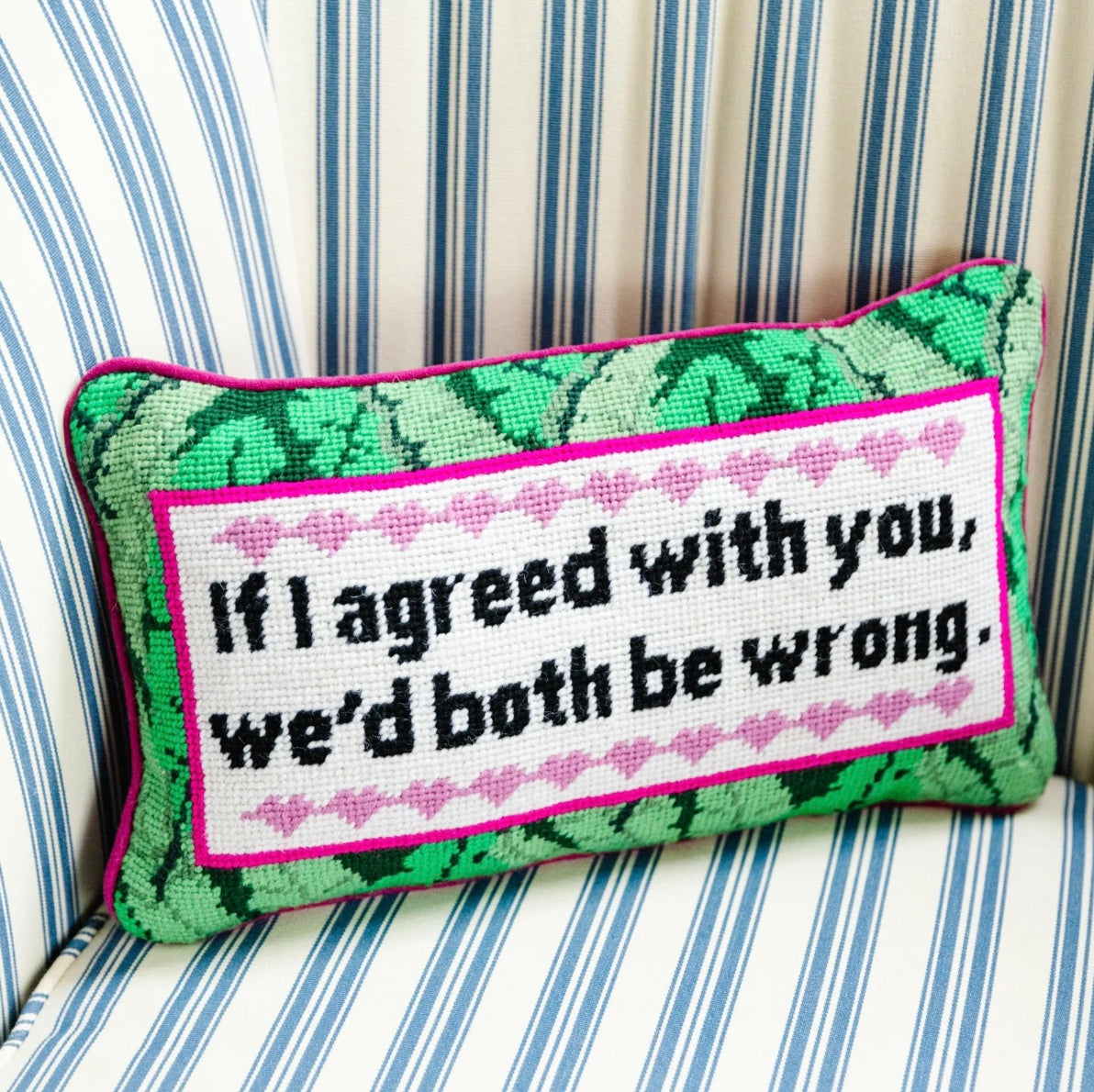 Both Be Wrong Furbish Pillow