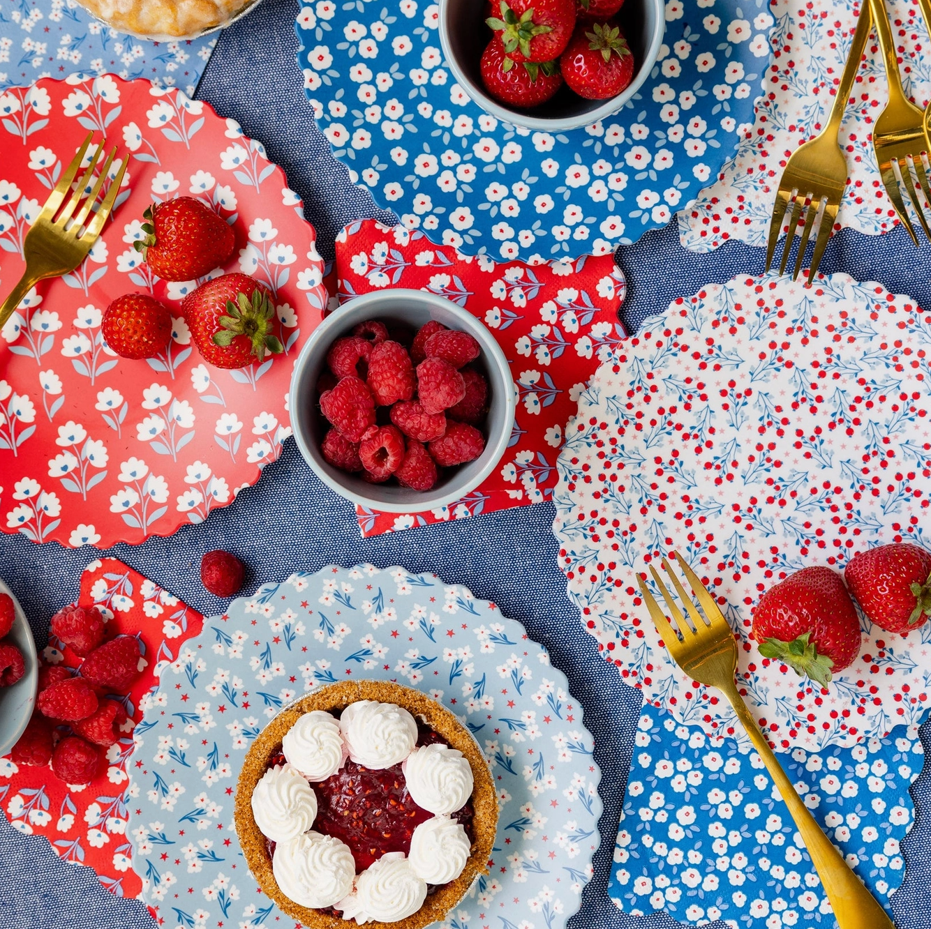 Floral Cocktail Paper Napkin Set