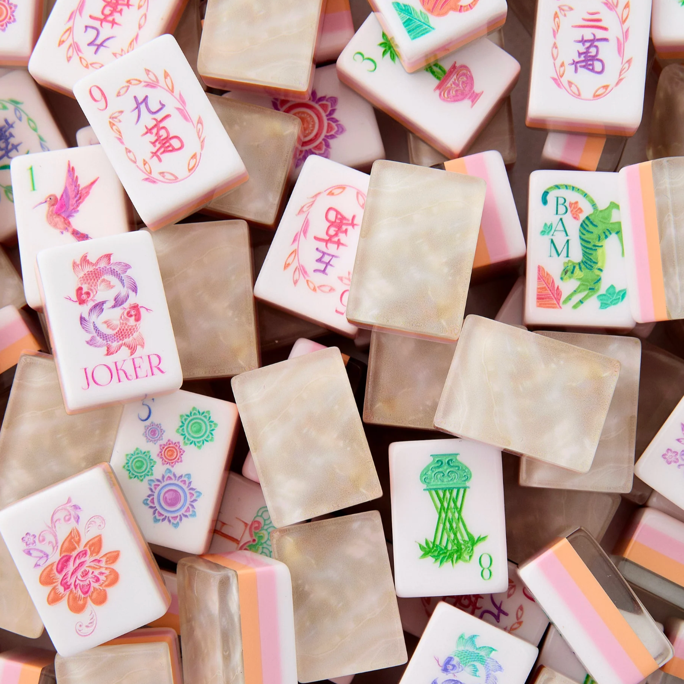 Pearlescent Mahjong Tiles