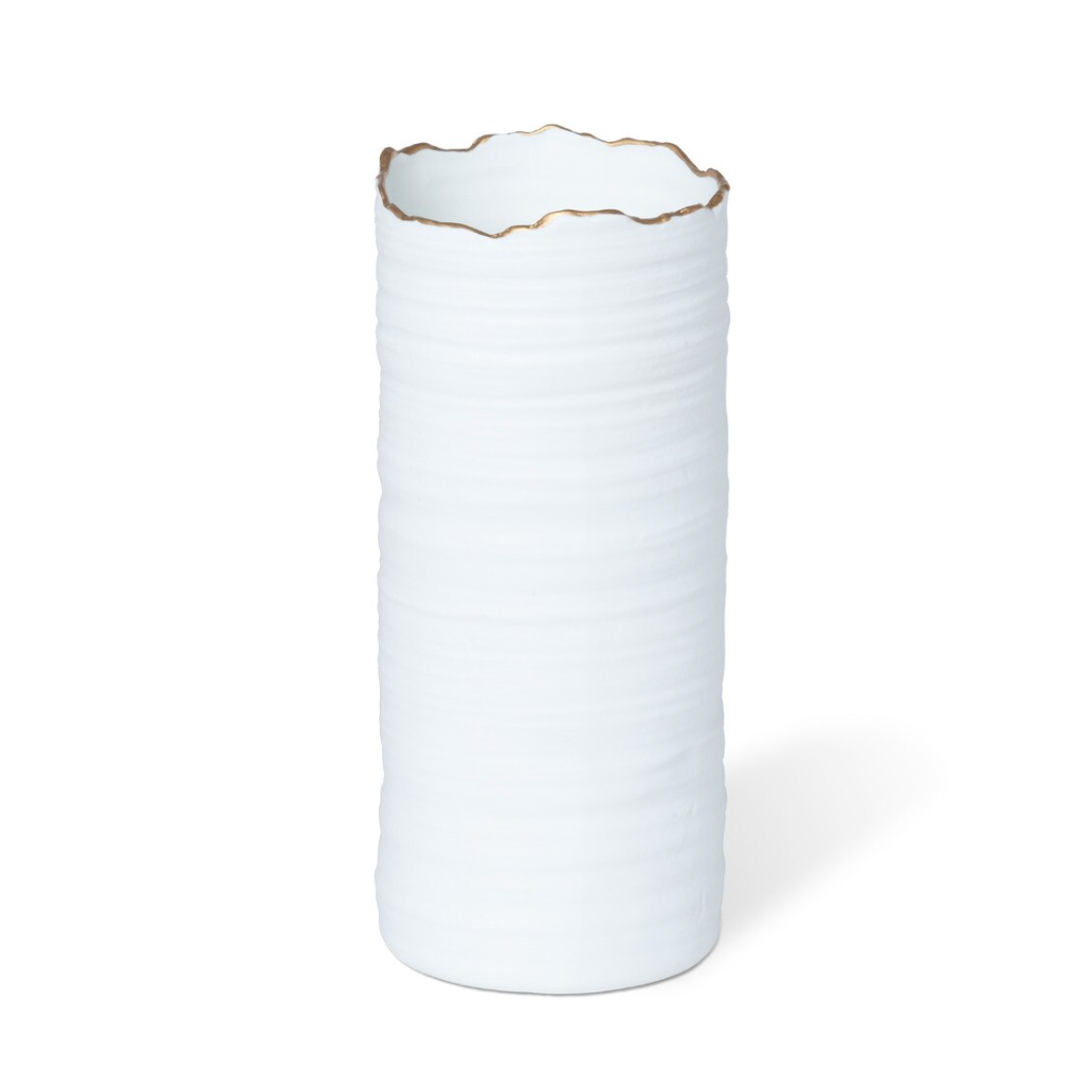 Gilded Organic Edge Vase