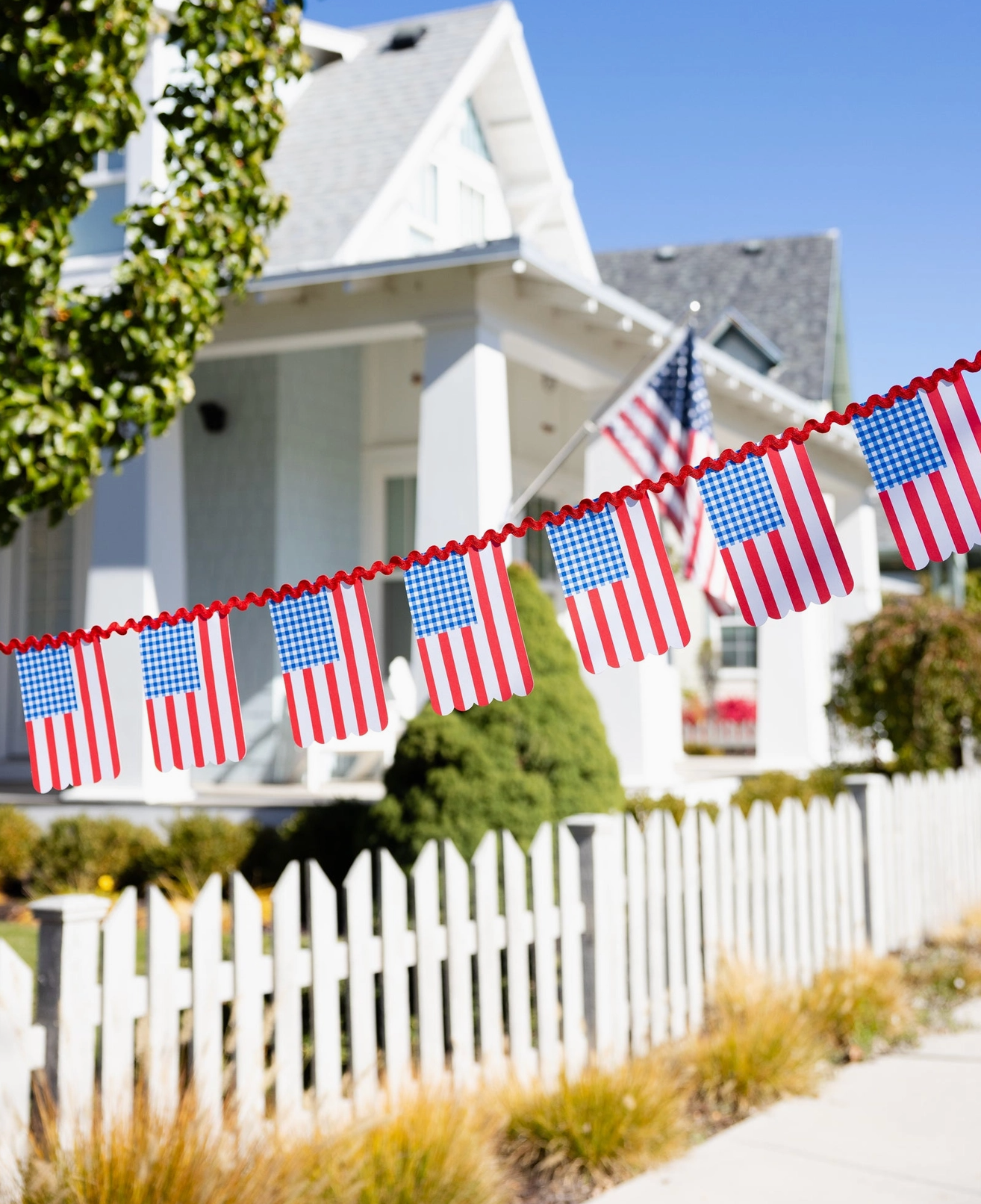Gingham Flag Banner