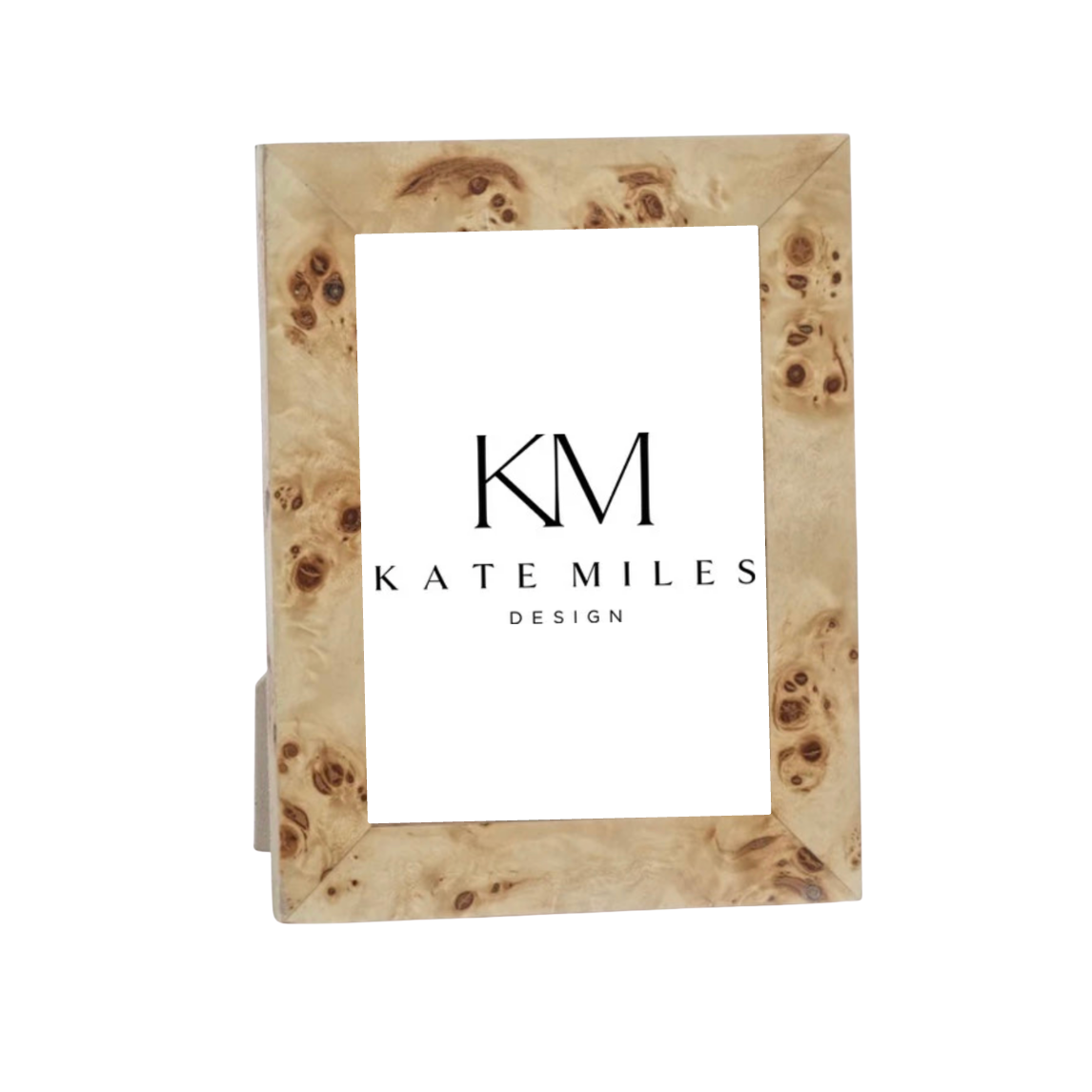 Burl Wood Veneer Photo Frame - 5x7