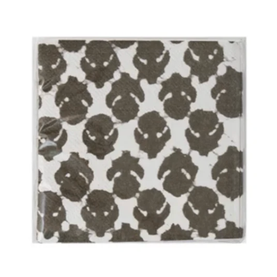 Paper Cocktail Napkins w Floral Pattern
