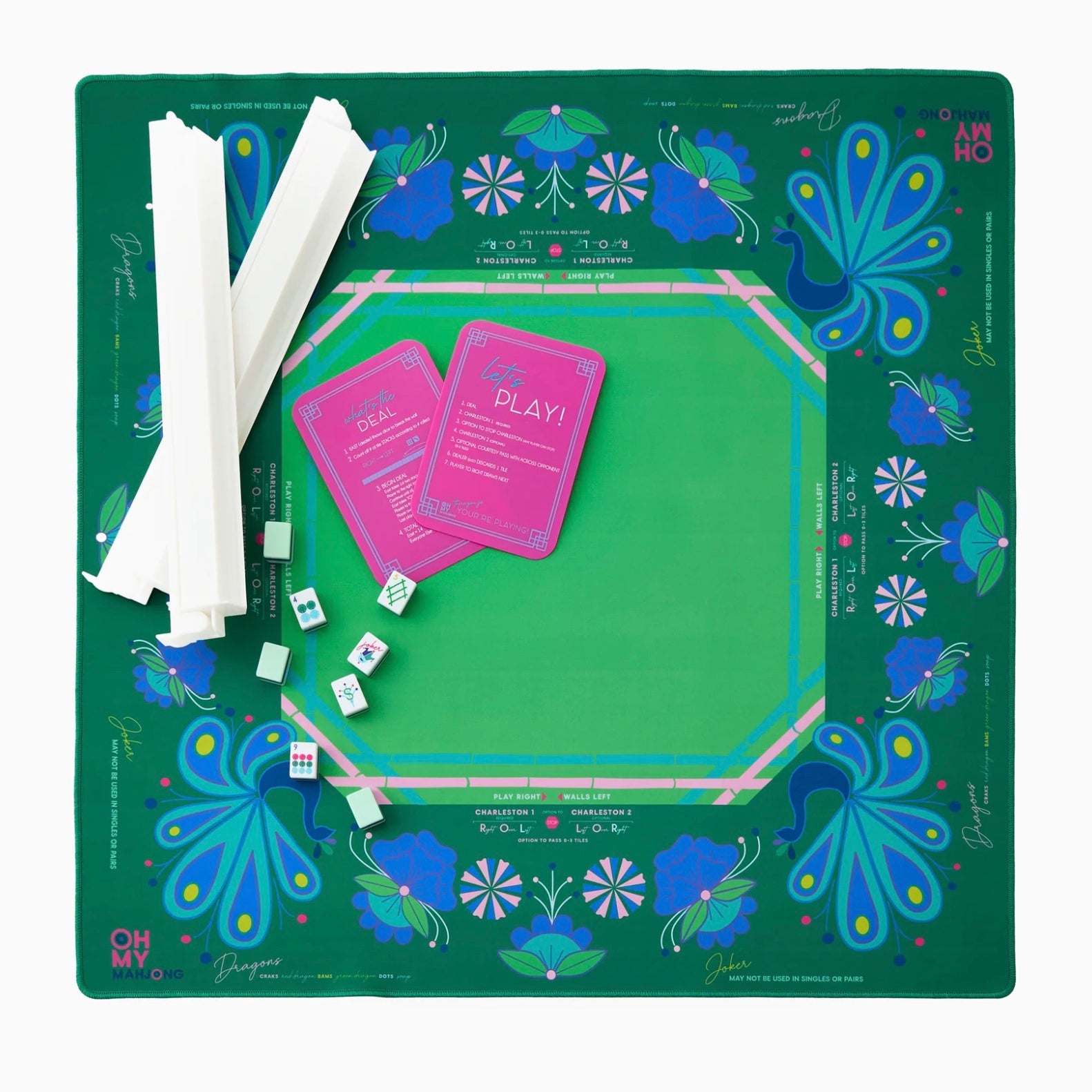 Birdie Green Mahjong Mat