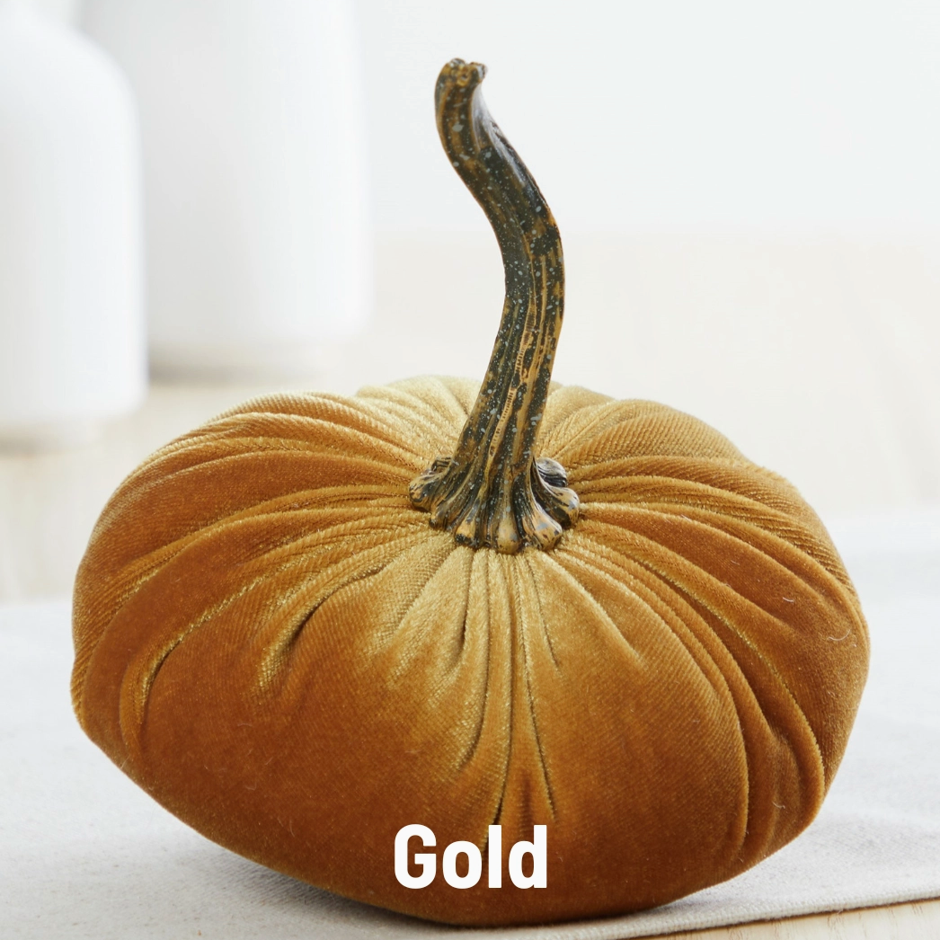 Pumpkin Small Velvet, Gold