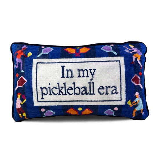 Pickleball Era Needlepoint Pillow