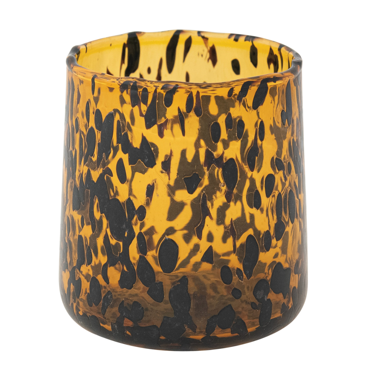 10 oz. Confetti Drinking Glass, Tortoise Shell Finish