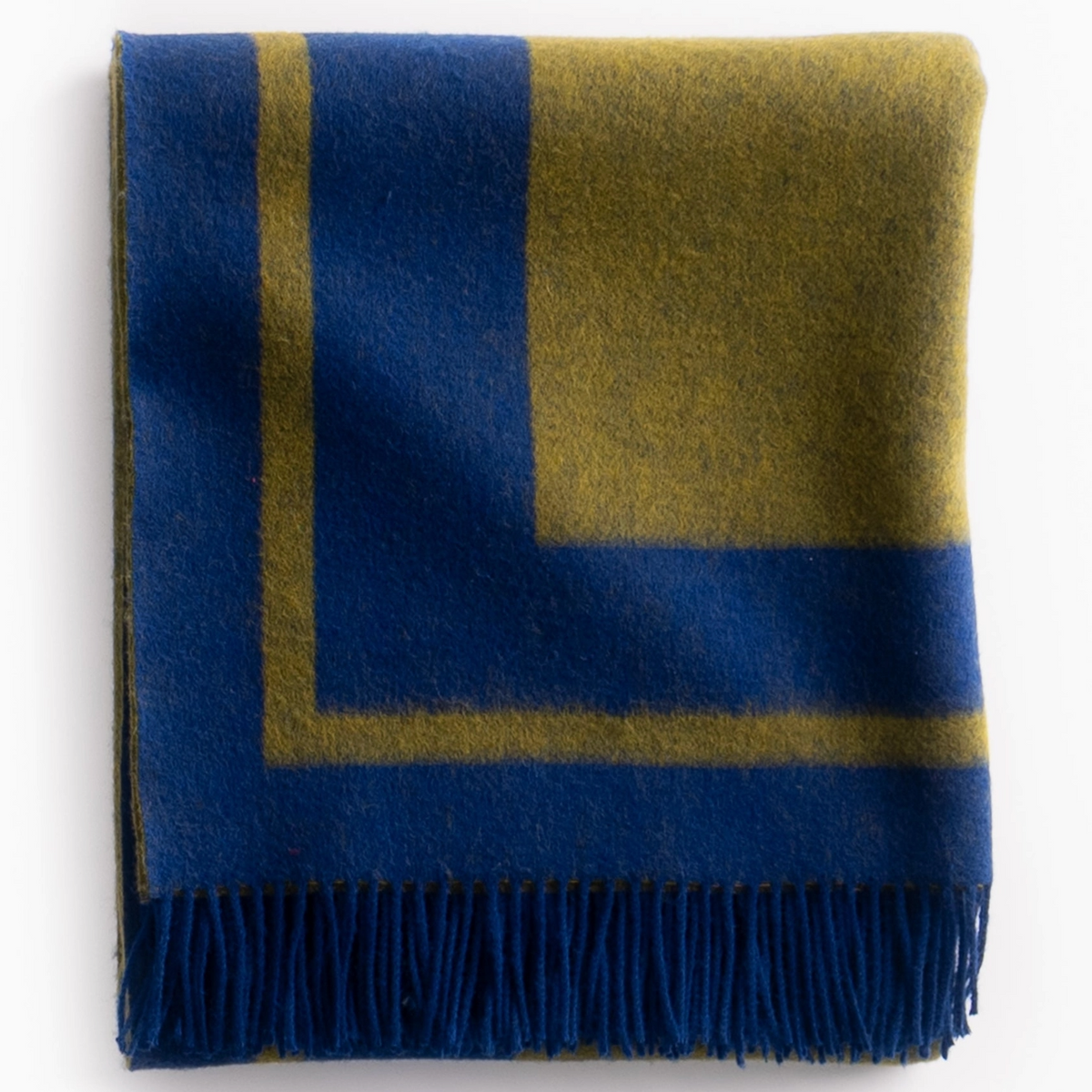 Southampton Home Double-Faced Border Throw 60" X 74" Navy/Gold
