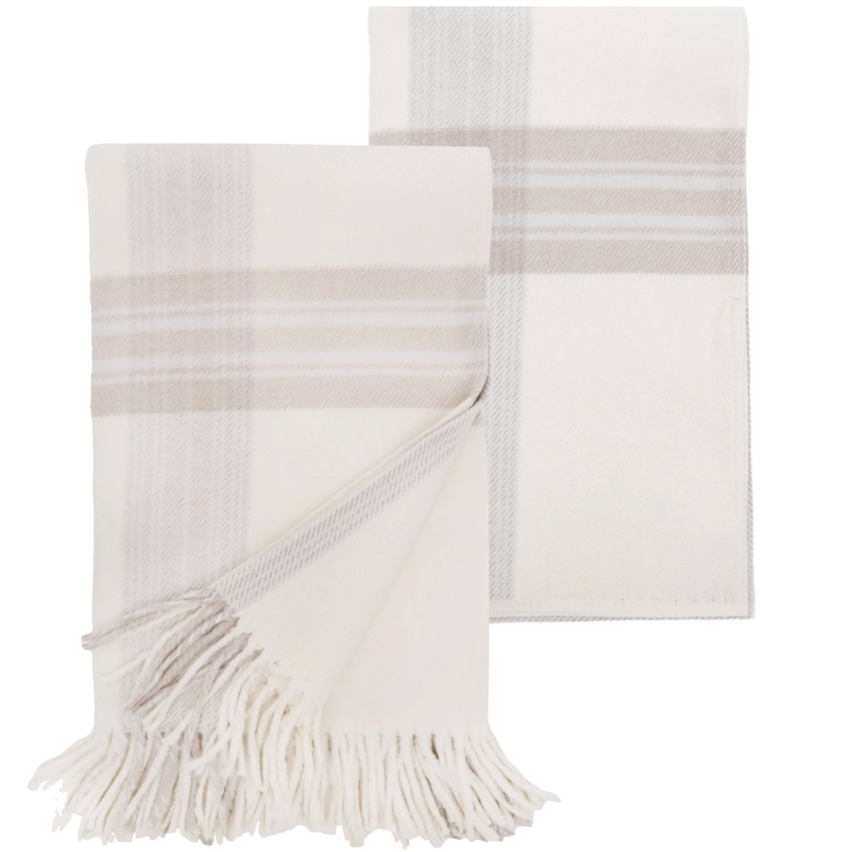 Geneva- Ivory/Taupe- Throw