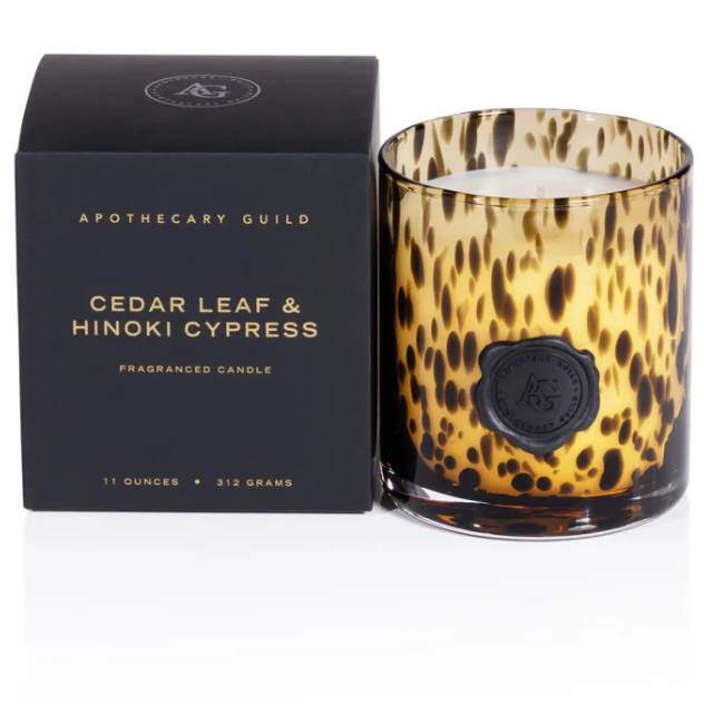 Cedar Leaf and Hinoki Cypress - AG Opal Glass Candle Jar in Gift Box