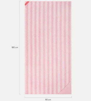 Pink Microfiber Beach Towel