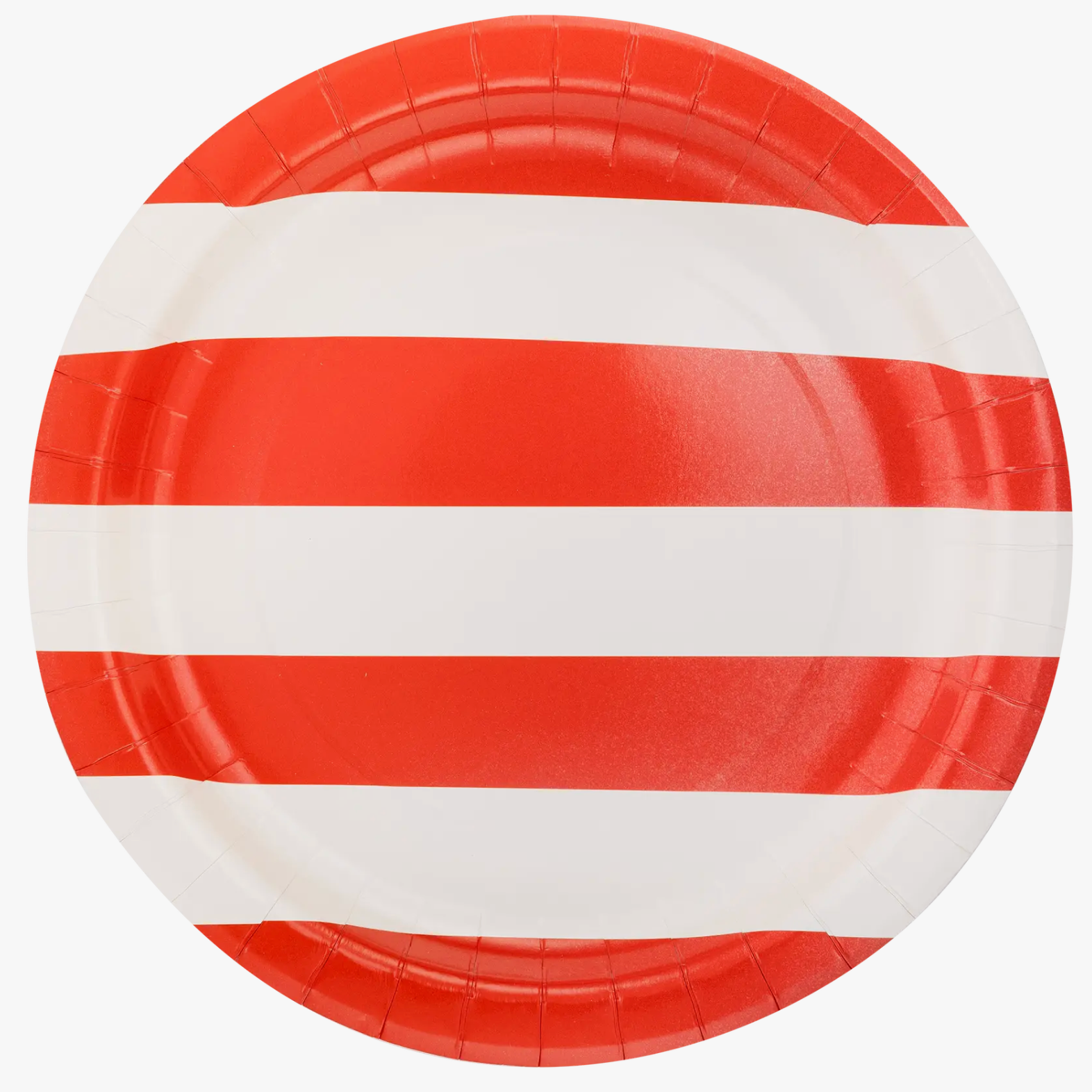 Red Striped Plate