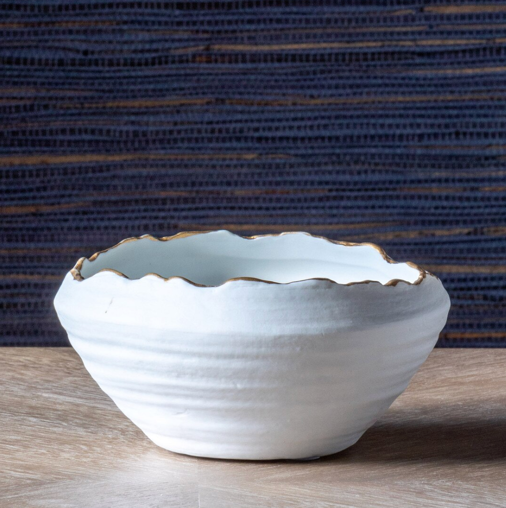 Gilded Organic Edge Bowl, 6"