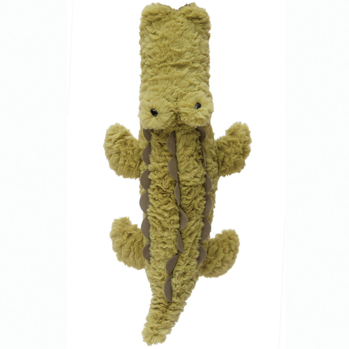 19"L x 9"W Polyester Plush Alligator, Green