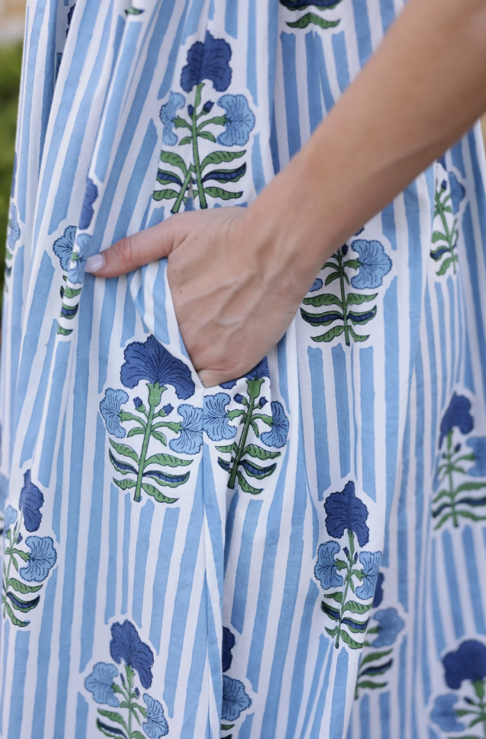 Laguna Sun Dress Blue/Green