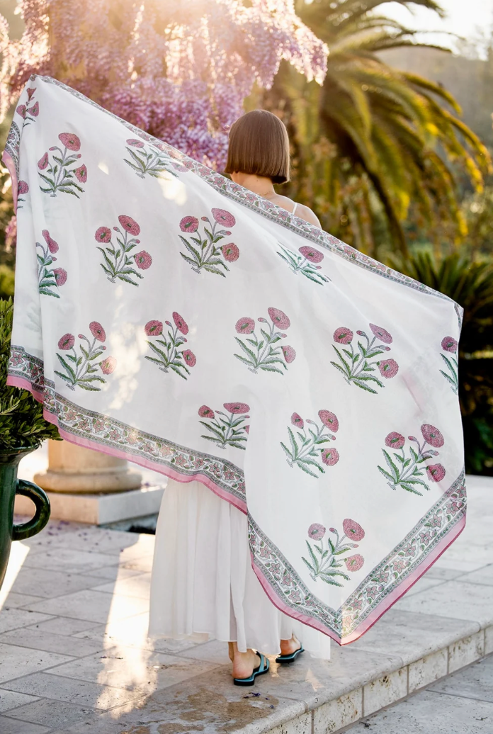 Sarong in Bag Pink Flower