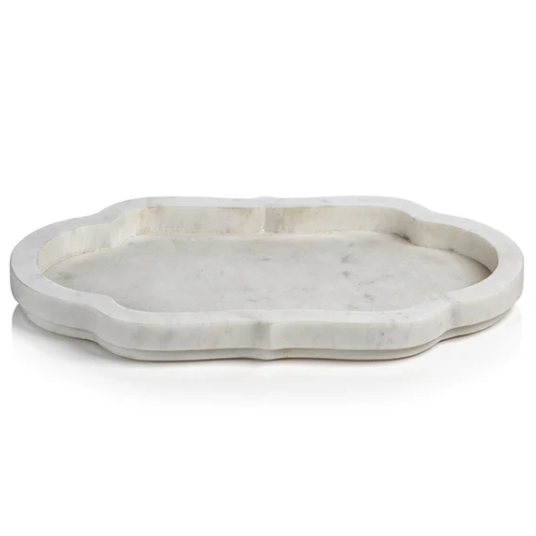Pietre White Marble Tray - Small