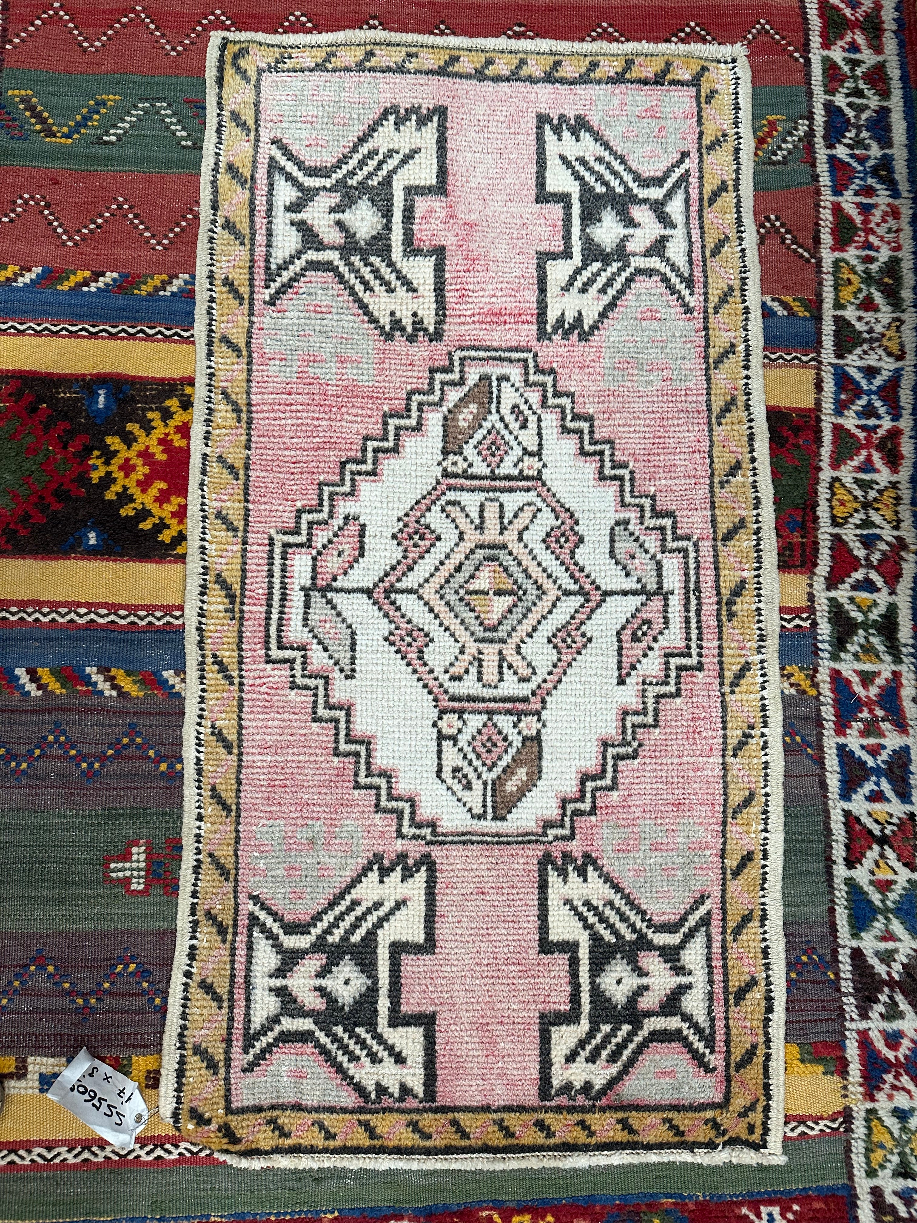 Vintage Mini - Pink and Charcoal