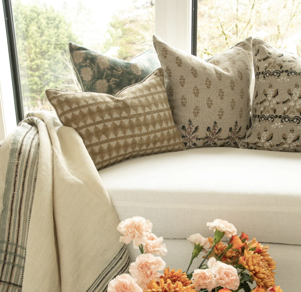 Modern Marigold Teal Pillow 20x20