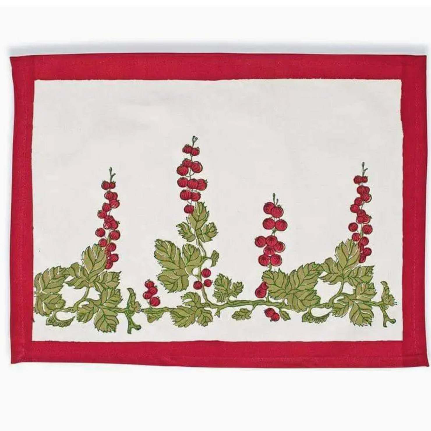 Gooseberry Red/Green Placemat - Set of 6