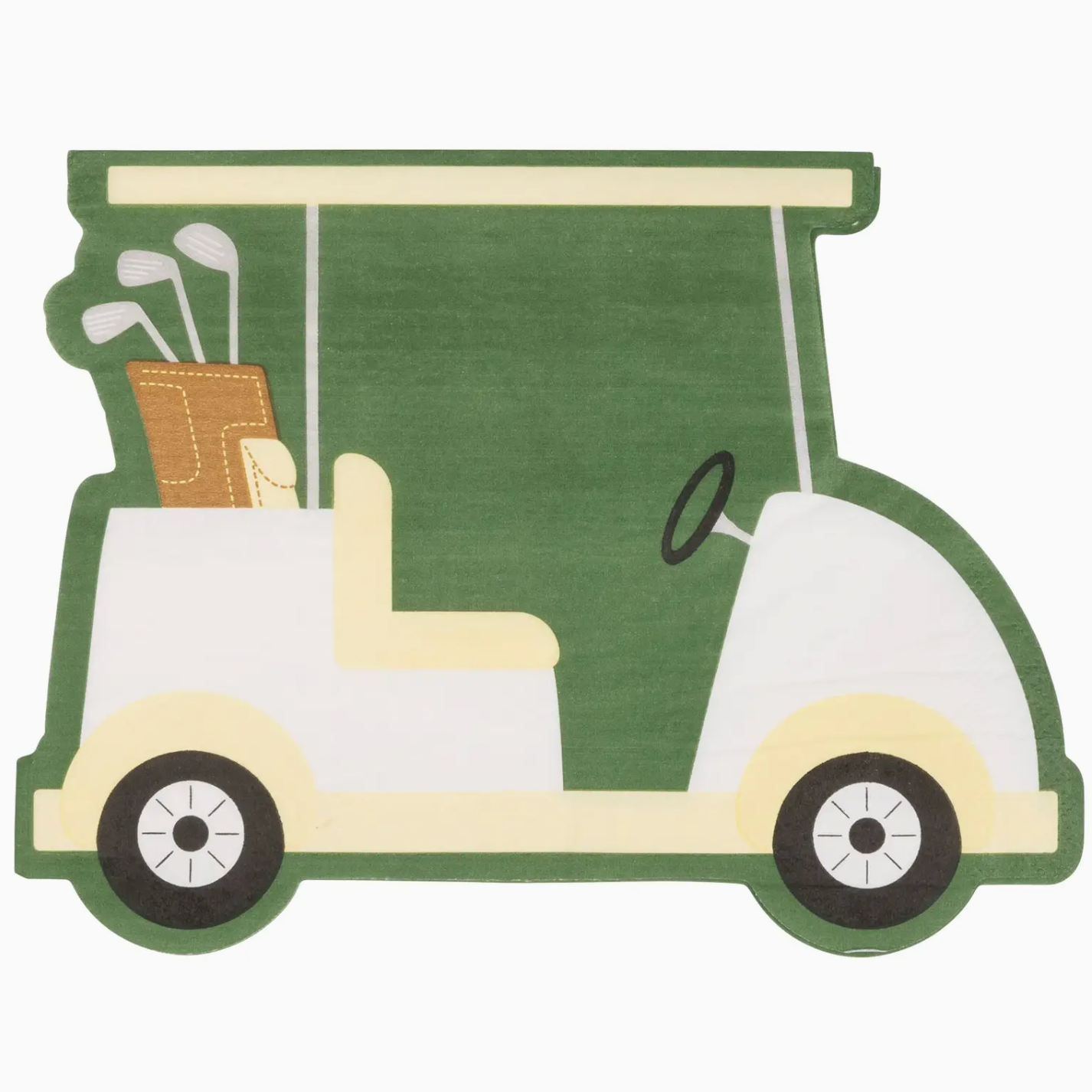 Golf Cart Shaped Napkins