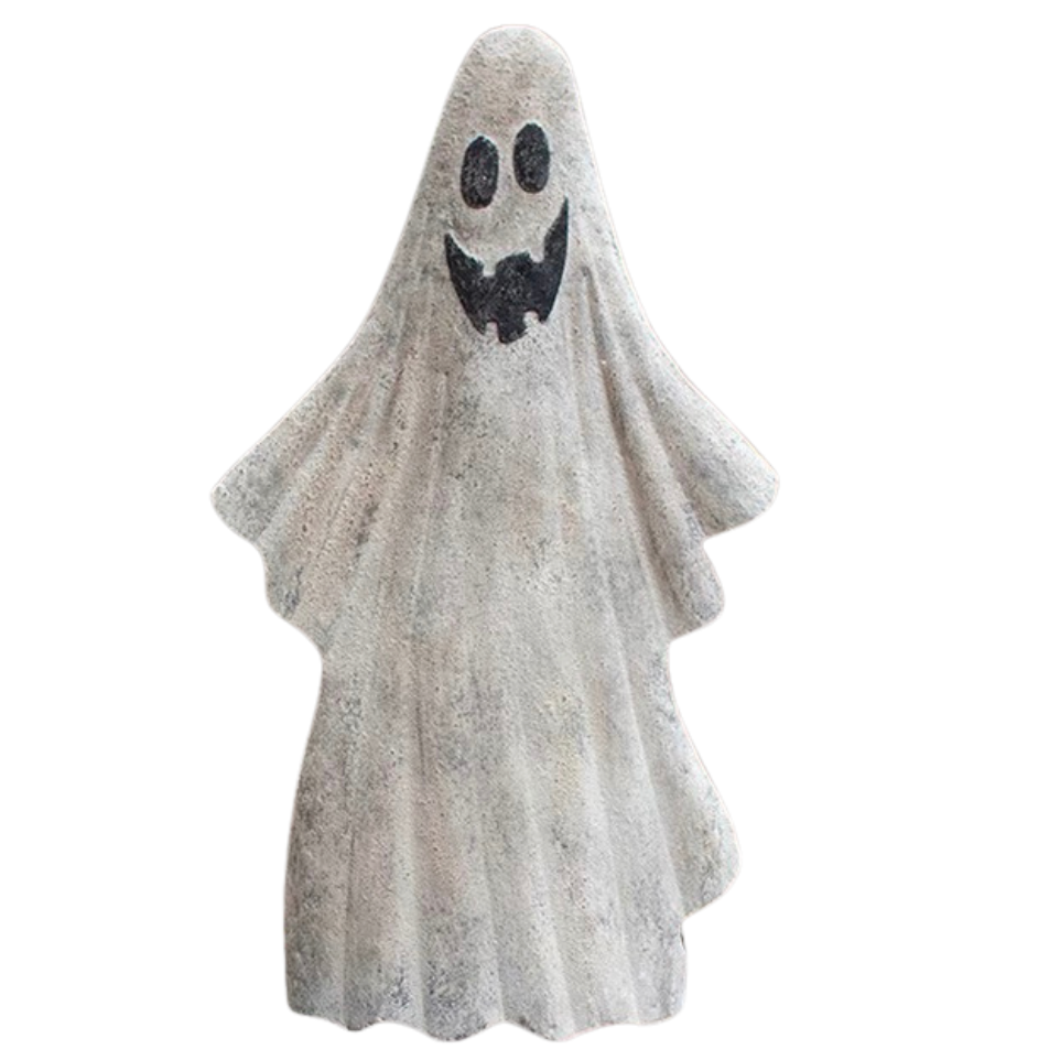 (L) PAINTED METAL GHOST