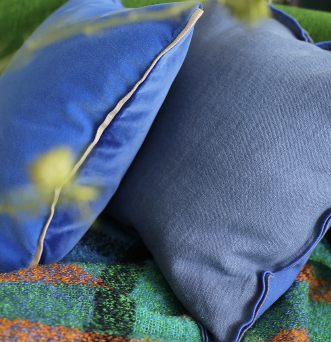 Varese Marine & Cerulean Pillow