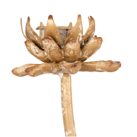 (S) Metal Flower Taper Holders
