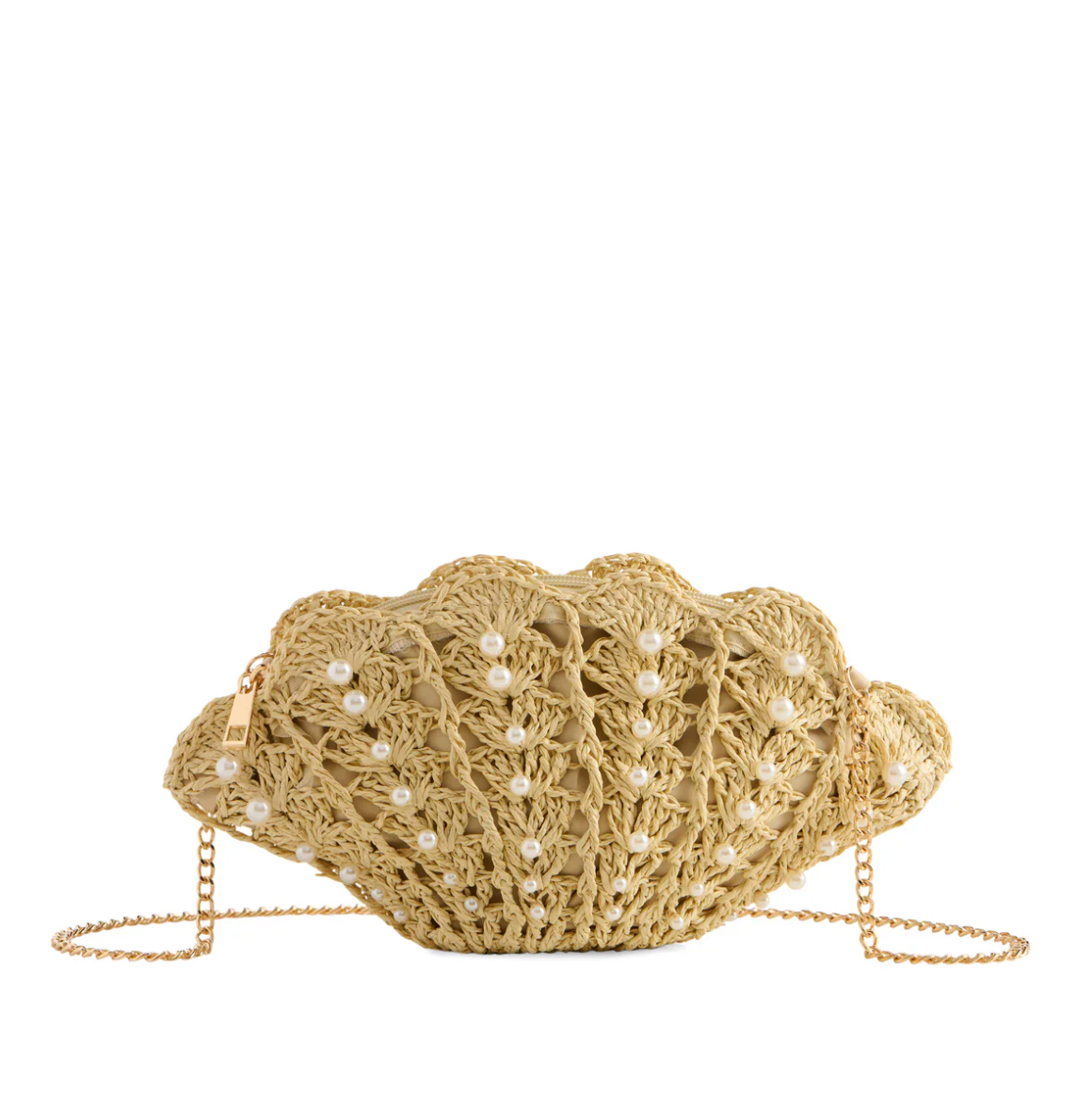 SHELL CROSS-BODY,NATURAL