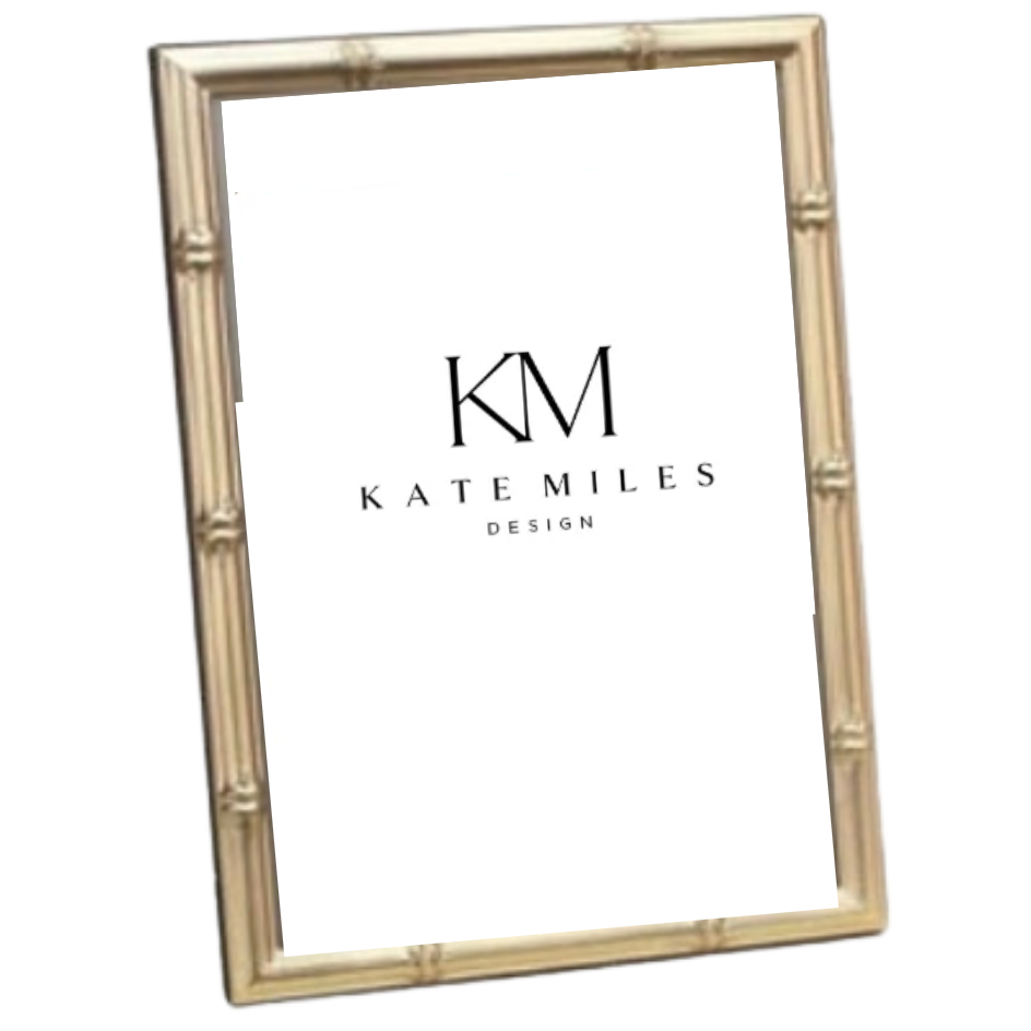 Bamboo Matte Gold Photo Frame