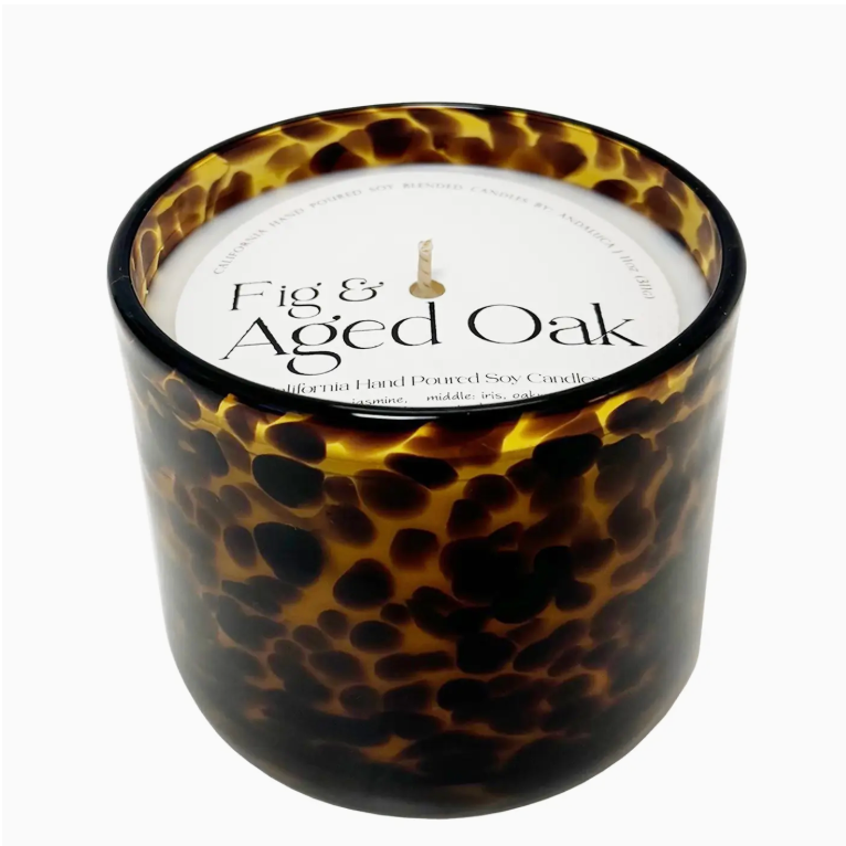Fig & Aged Oak Tortoise Soy Blend Candle