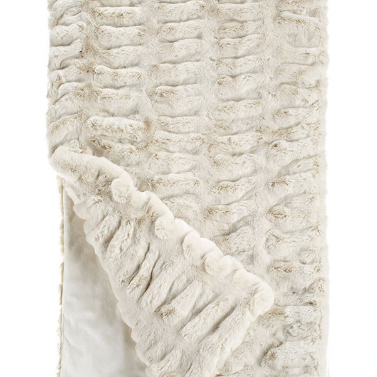 Couture Throw Ivory Mink
