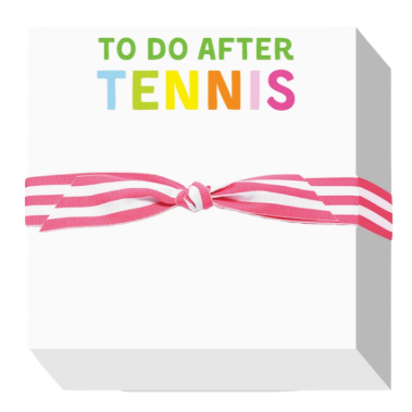 To Do After Tennis Chubbie Notepad - Commitment To Quality
