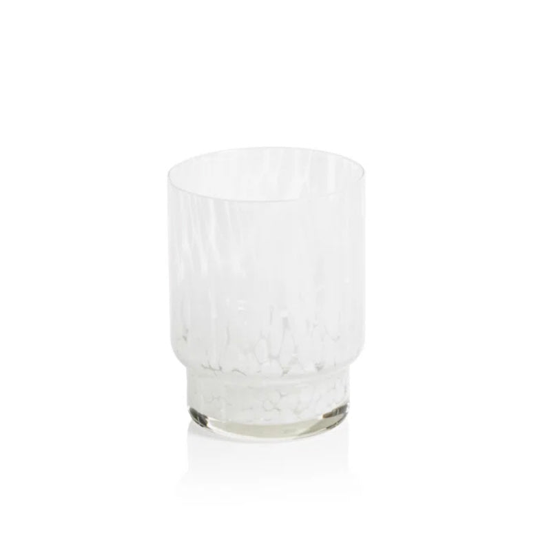 Amalfi Tortoise Glassware - White -Tumbler