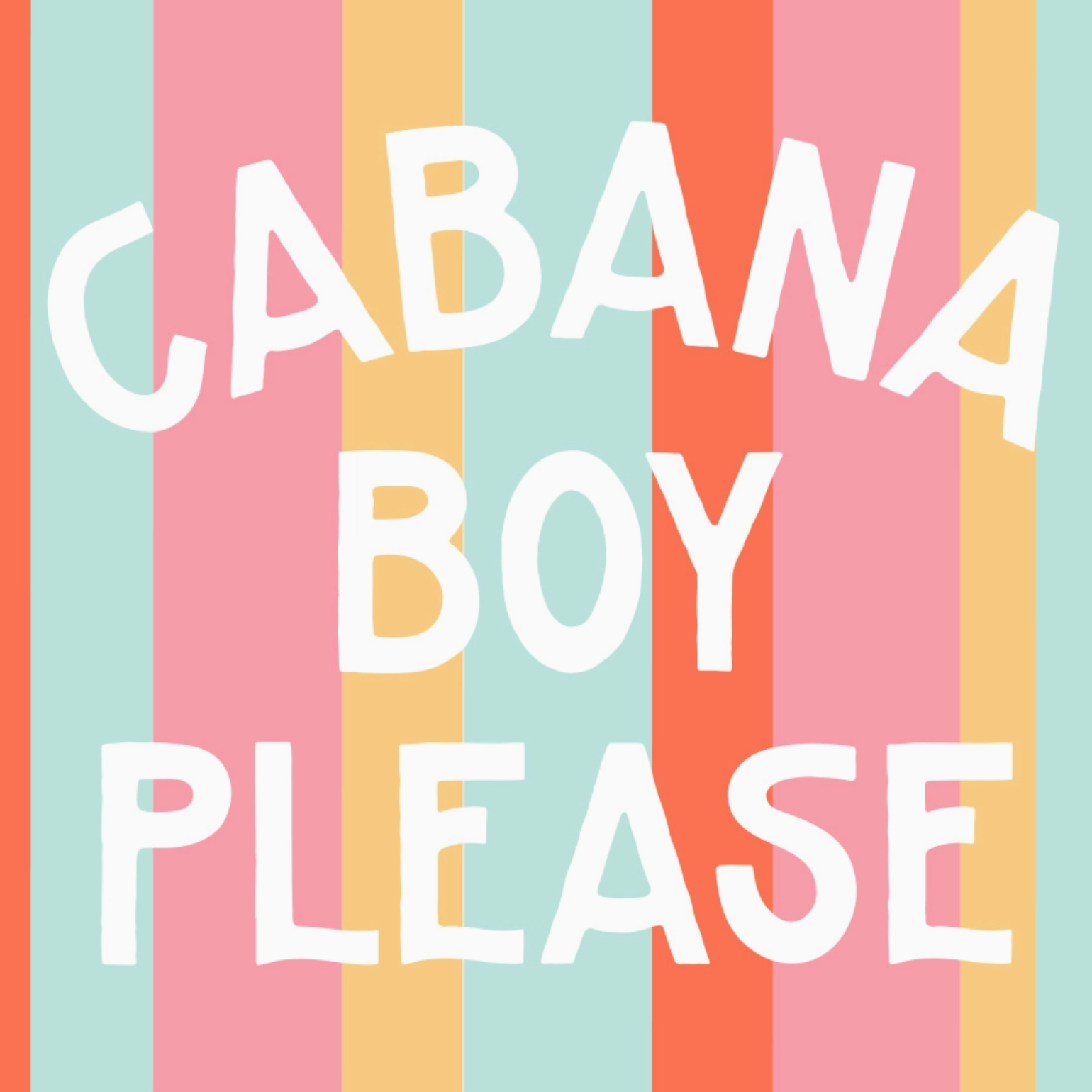 Party Cocktail Funny Napkins | Cabana Boy Please