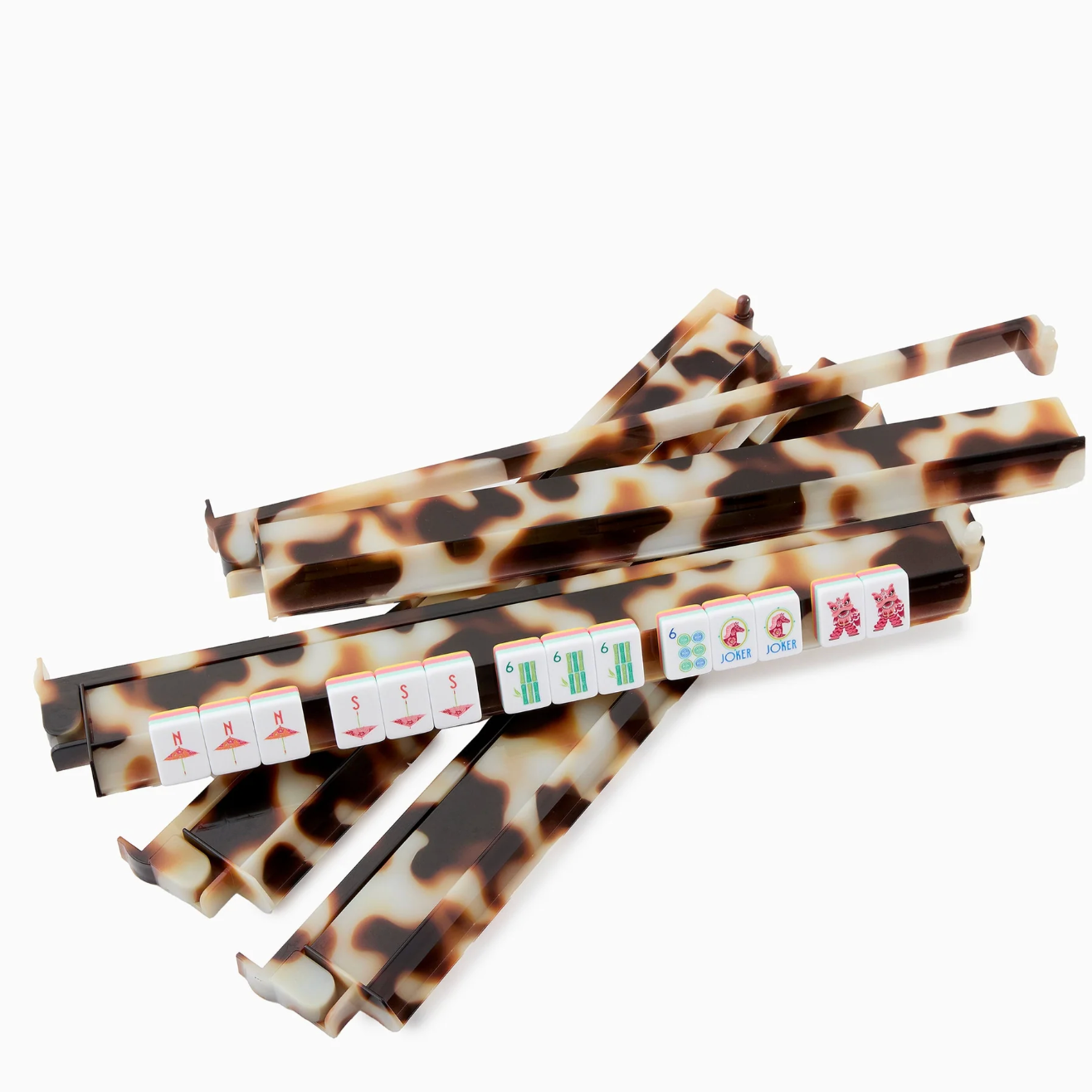 Blond Tortoise Rack and Pusher Set
